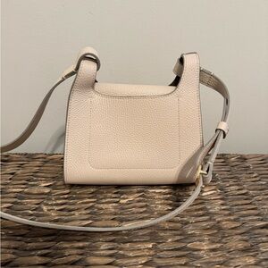 Cuyana Mini Double Loop Bag in Pebbled Ecru